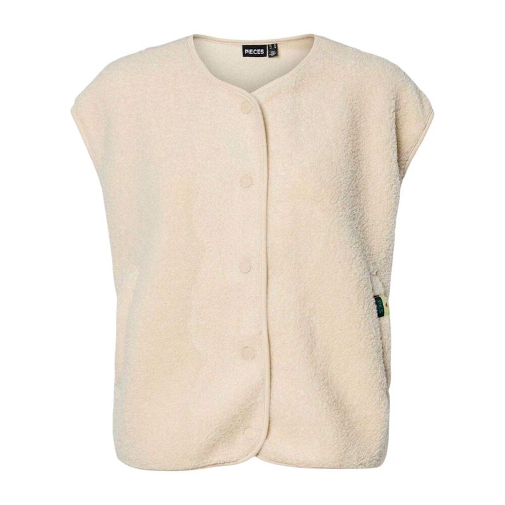 Pieces Womens/Ladies Pckatty Teddy Fleece Tank Top / Birch